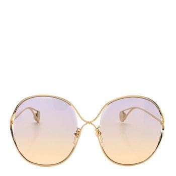 GUCCI Oversized Round GG0362S Sunglasses Gold