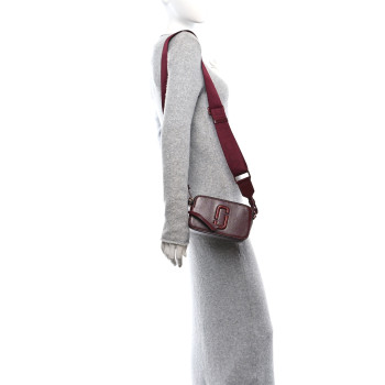 MARC JACOBS Saffiano Snapshot Camera Bag Burgundy