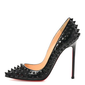 CHRISTIAN LOUBOUTIN Patent Pigalle Spikes 120 Pumps 36.5 Black