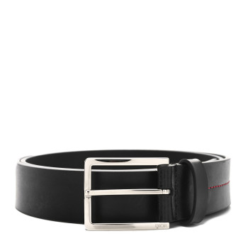CHRISTIAN DIOR Calfskin Dior Homme 30mm Belt 85 34 Black