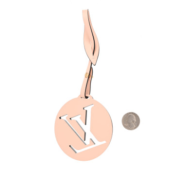 LOUIS VUITTON Beaubourg Bag Charm Rose Ballerine
