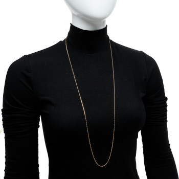 VAN CLEEF & ARPELS 18K Yellow Gold Trace Chain Necklace