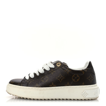 LOUIS VUITTON Monogram Time Out Sneakers 35