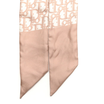 CHRISTIAN DIOR Silk Oblique Mitzah Scarf Beige