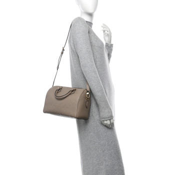 LOUIS VUITTON Empreinte Monogram Giant Speedy Bandouliere 25 Tourterelle
