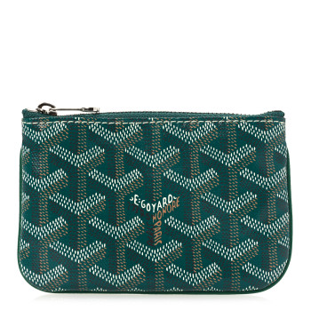 GOYARD Goyardine Nano Senat Key Pouch Green