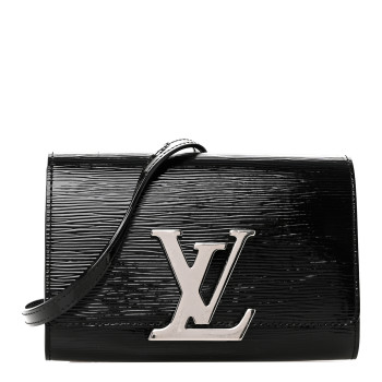 LOUIS VUITTON Electric Epi Louise Strap PM Black