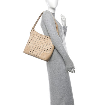 MCM Visetos Medium Klara Hobo Beige