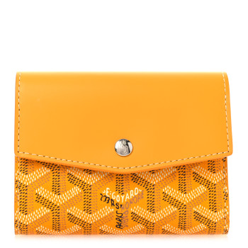 GOYARD Goyardine Saint-Gabriel Compact Wallet Yellow