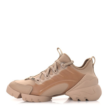 CHRISTIAN DIOR Neoprene Rubber Womens D-Connect Sneakers 40 Nude