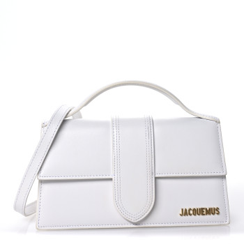 JACQUEMUS Smooth Calfskin Le Grand Bambino White