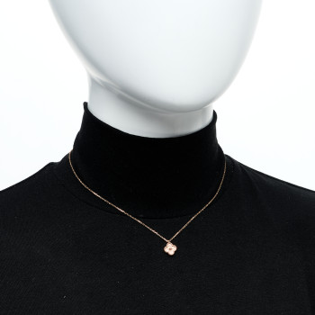 VAN CLEEF & ARPELS 18K Rose Gold Sweet Alhambra Pendant Necklace