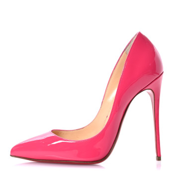 CHRISTIAN LOUBOUTIN Patent Pigalle Follies 120 Pumps 36 Pinky