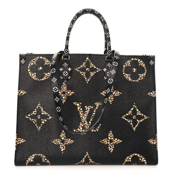 LOUIS VUITTON Monogram Giant Jungle Onthego GM Black