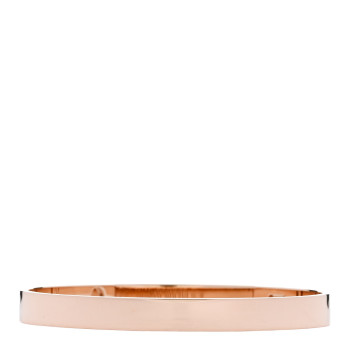 HERMES 18K Rose Gold Diamond PM Collier De Chien Bracelet SH