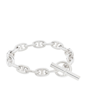 HERMES Sterling Silver MM Chaine d'Ancre Bracelet