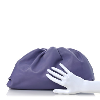 BOTTEGA VENETA Smooth Butter Calf The Pouch Oversized Clutch Lavender