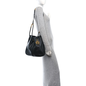 CHRISTIAN DIOR Calfskin Large Nolita Black