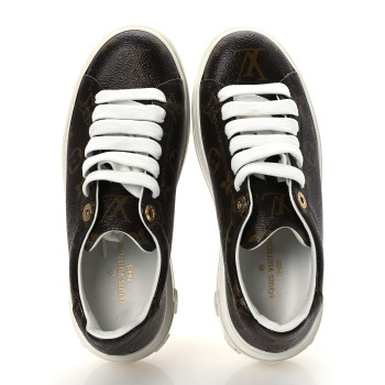 LOUIS VUITTON Monogram Time Out Sneakers 35