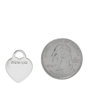 TIFFANY Sterling Silver Small Return to Tiffany Heart Tag Charm