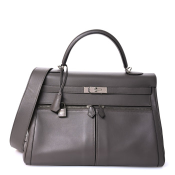 HERMES Swift Horseshoe Lakis Kelly 35 Etain