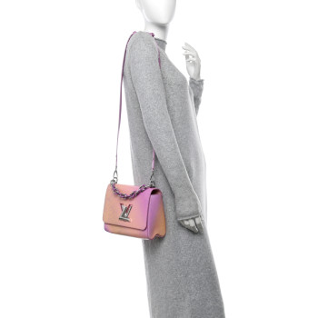 LOUIS VUITTON Epi Twist Shoulder Bag MM Gradient Orange