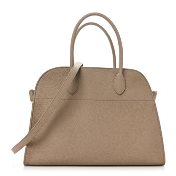 THE ROW Matte Grained Calfskin Soft Margaux 12 Silk