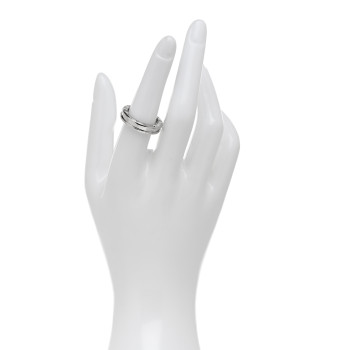 BULGARI 18K White Gold B.Zero1 One-Band Ring 53 6.5
