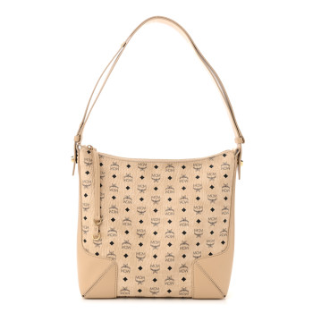 MCM Visetos Medium Klara Hobo Beige
