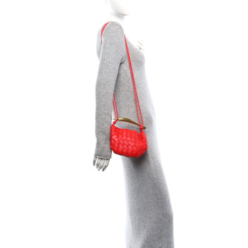 BOTTEGA VENETA Nappa Intrecciato Mini Sardine Bag Vernis
