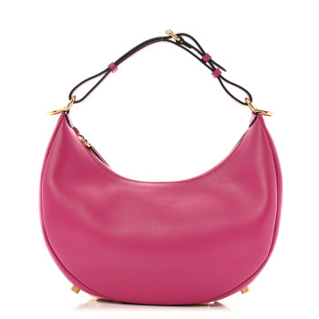 FENDI Vitello Grace Matte Small Fendigraphy Hobo Bag Ciclamino Pilar