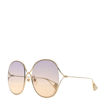 GUCCI Oversized Round GG0362S Sunglasses Gold