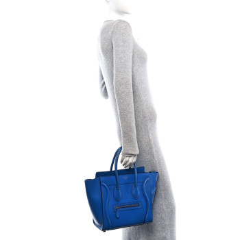 CELINE Palmelato Micro Luggage Electric Blue