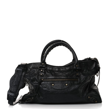 BALENCIAGA Agneau Classic Hardware City Black