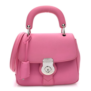 BURBERRY Trench Calfskin Small DK88 Top Handle Bag Rose Pink