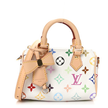 LOUIS VUITTON LV X TM Monogram Multicolor Nano Speedy White