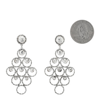 JOHN HARDY Sterling Silver Palu Chandelier Drop Earrings
