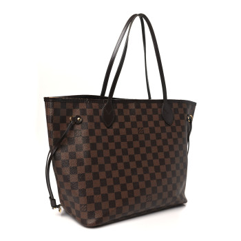LOUIS VUITTON Damier Ebene Neo Neverfull MM Rose Ballerine