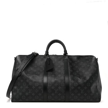 LOUIS VUITTON Monogram Eclipse Keepall Bandouliere 55