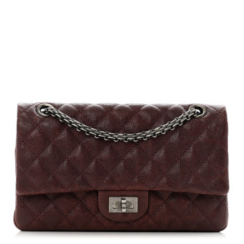 CHANEL Caviar Quilted 2.55 Reissue 225 Flap Burgundy