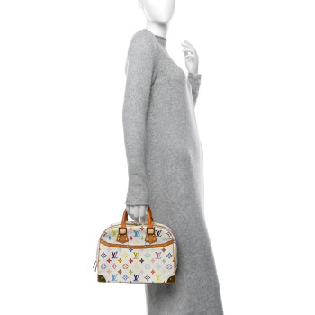 LOUIS VUITTON Monogram Multicolor Trouville White