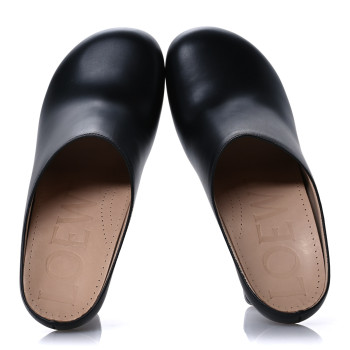 LOEWE Calfskin 90 Terra Mules 37 Black