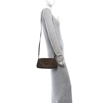 LOUIS VUITTON Damier Ebene Eva Clutch