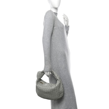 BOTTEGA VENETA Nappa Intrecciato Teen Jodie Agate Grey