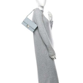 FENDI Nappa Matisse FF Embossed Wallet On Chain Baguette Anice