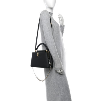 LOUIS VUITTON Taurillon Chain On You Capucines BB Black LOUIS VUITTON Taurillon Chain On You Capucines BB Black