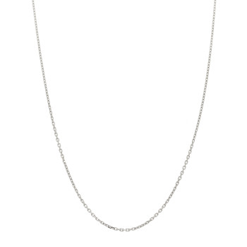 VAN CLEEF & ARPELS 18K White Gold Trace Chain Necklace