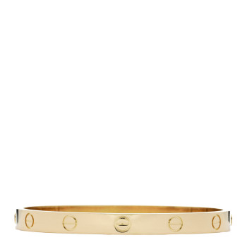 CARTIER 18K Yellow Gold LOVE Bracelet 17