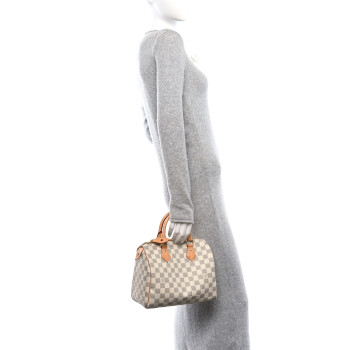 LOUIS VUITTON Damier Azur Speedy 25