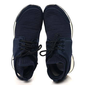 CHANEL Stretch Fabric CC Sneakers 40 Black